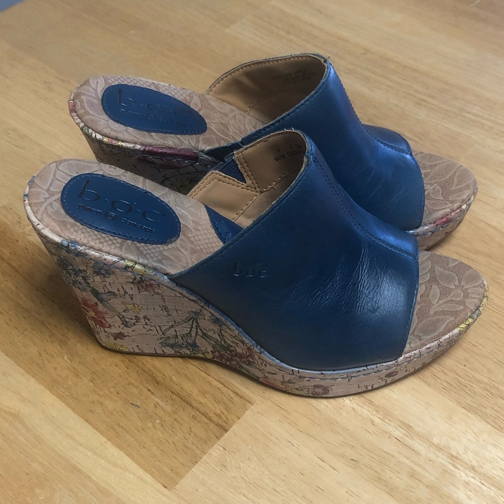 Women's Blue Sandal Wedges